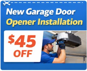 Coupon - New Garage Door Opener Installation $45 Off